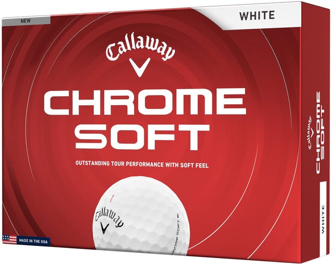 Callaway Chrome Soft Golfballen 2026 - Wit - 12 Stuks