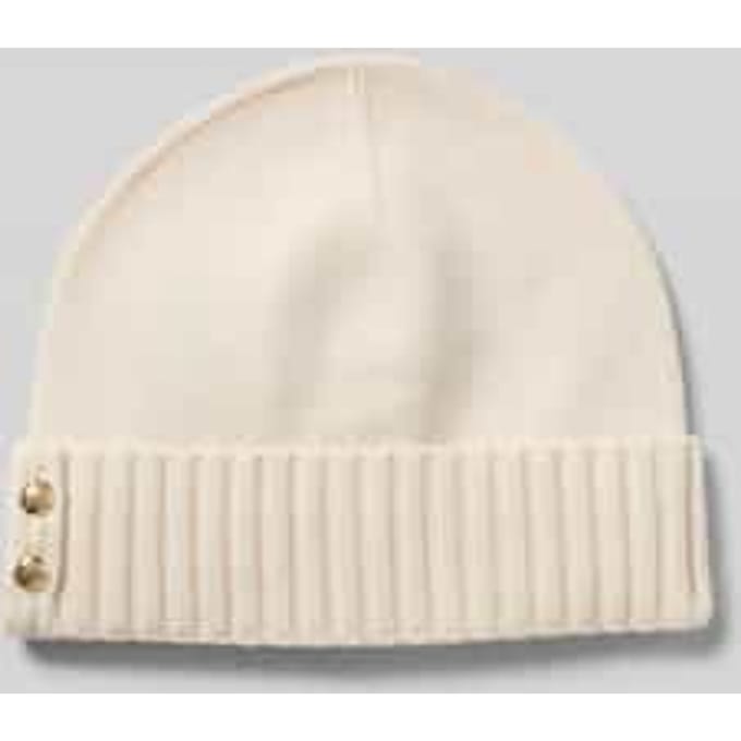 Beanie met labeldetail