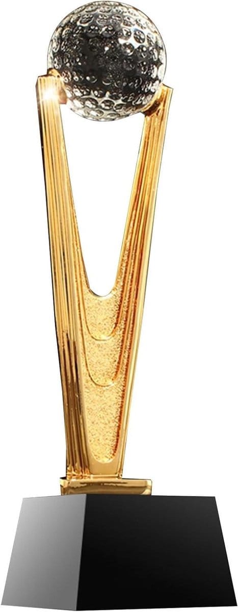 Golf Trofee - Hars Award - Sport Kampioenschap - Gepersonaliseerde Gravering - 29 cm Hoog - Goud
