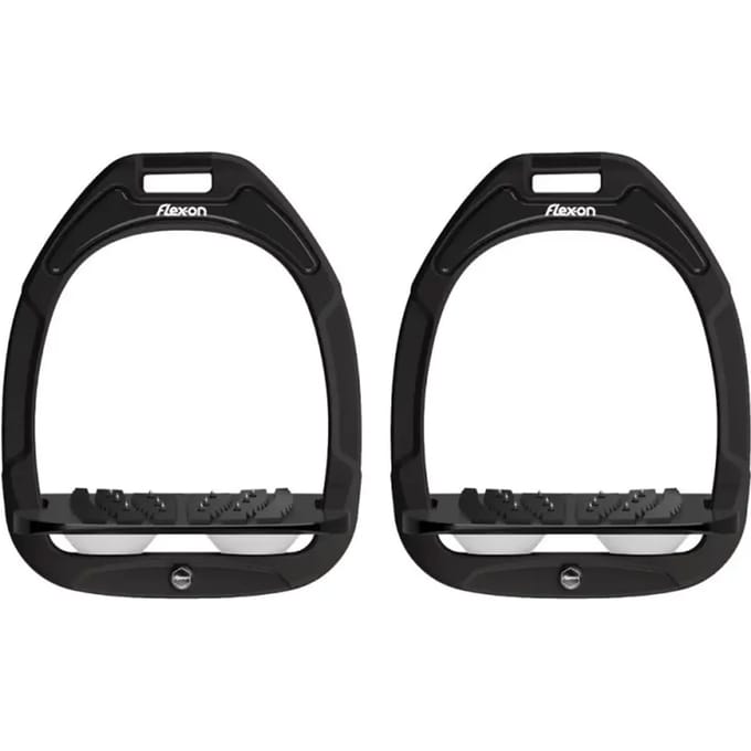 Groene Composiet Halve Grip Zwart/Zwart/Wit Stirrup Flex-On