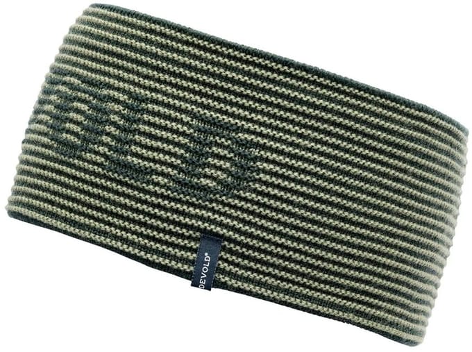 Devold Of Norway Rib Logo Merino Hoofdband Groen