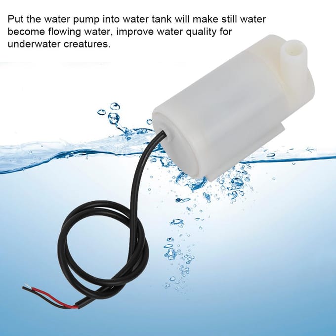 35V Micro Dompelwaterpomp Waterreservoir Accessoire USB-poort