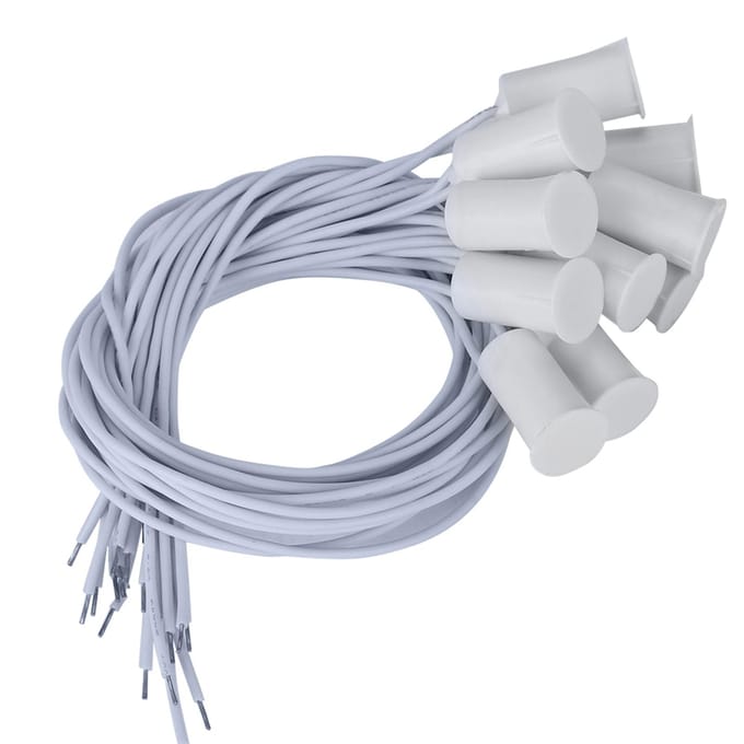 10 stuks Bedrade Deur Raam Sensor Magnetische Schakelaar voor Huis Alarmsysteem white