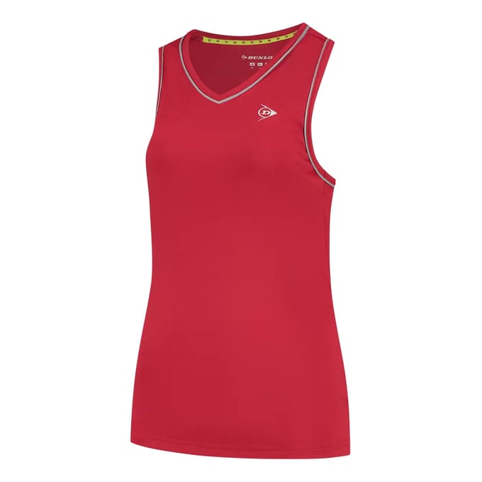 Dunlop Club Tanktop Dames-Rood