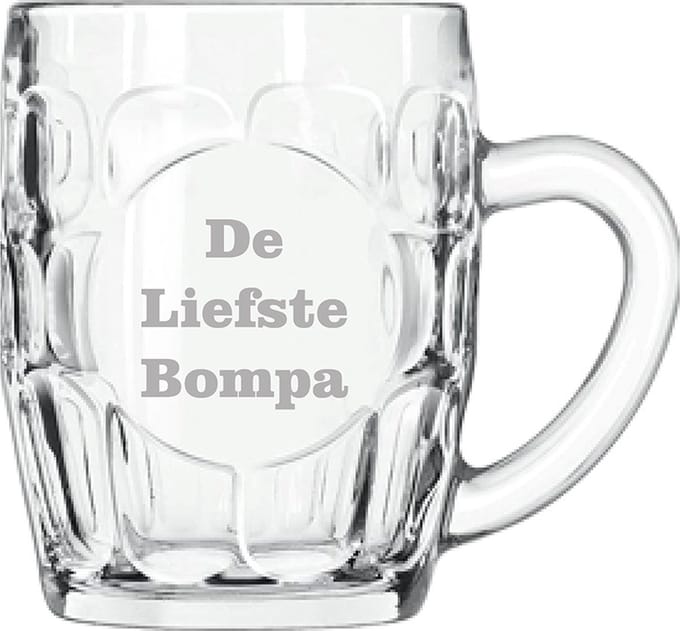 Bierpul gegraveerd - 55cl - De Liefste Bompa