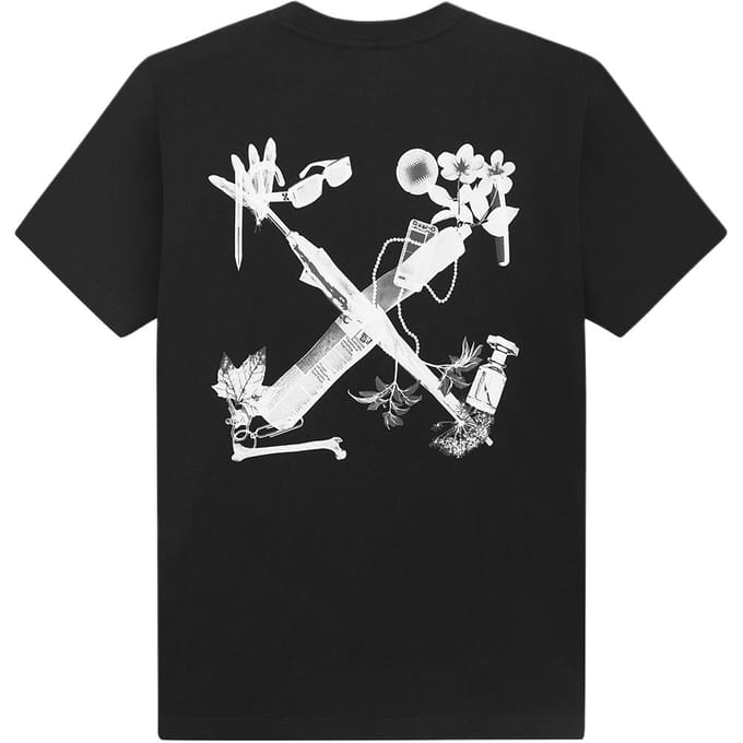 OFF WHITE Scan Arrow T-shirt OMAA161S24JER0021006 M gray