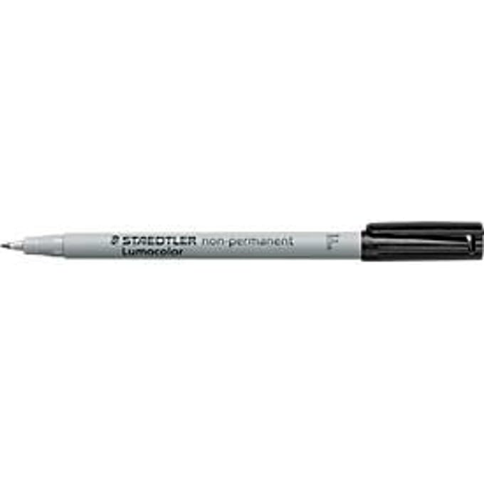 Viltstift Staedtler Lumocolor 316 non permanent F zwart - 10 stuks
