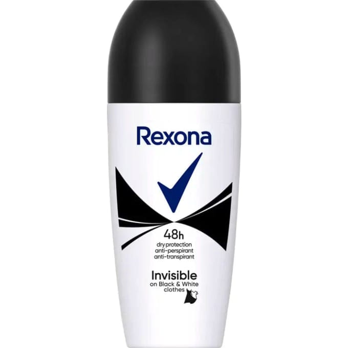 Rexona Women Invisible On Black &amp; White Clothes Roll-On 50 ml