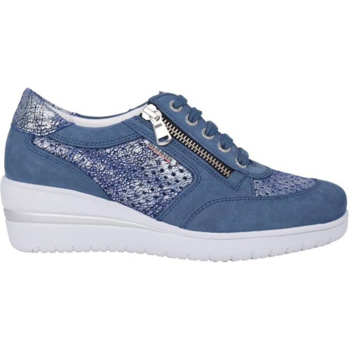 Mephisto Precilia perf - dames sneaker - Blauw - maat 41 (EU) 7.5 (UK)