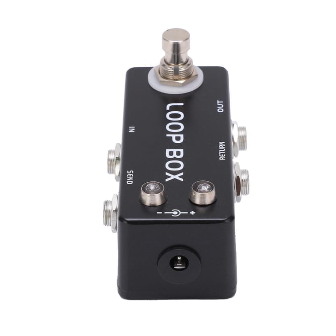 Gitaar Loop Effect Metaal Zwart Mini Pedaal True Bypass Kanaalkeuze voor Elektrische Bas black