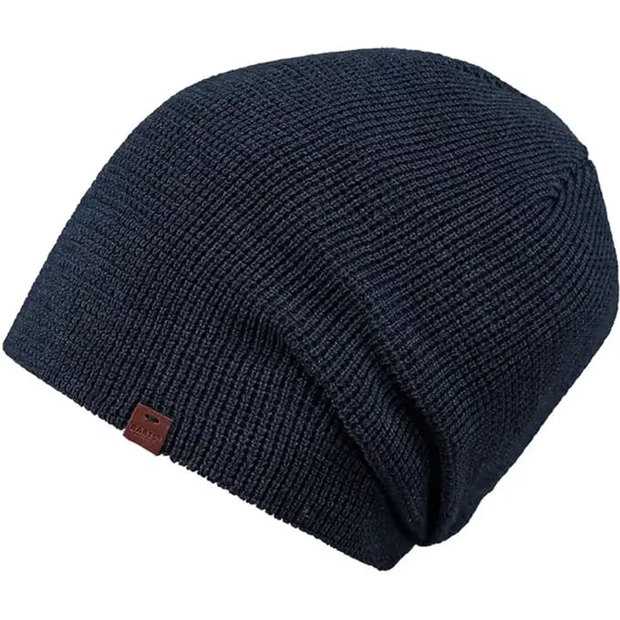 Beanie met labeldetail