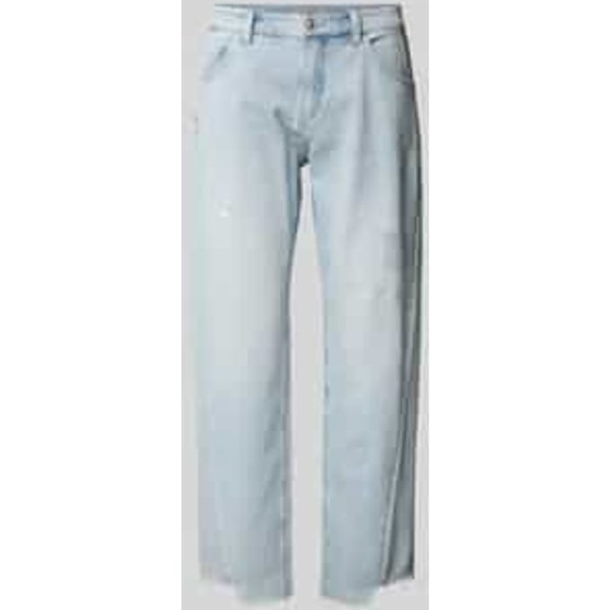 Straight fit jeans met siernaden opzij, model 'Aleksa'