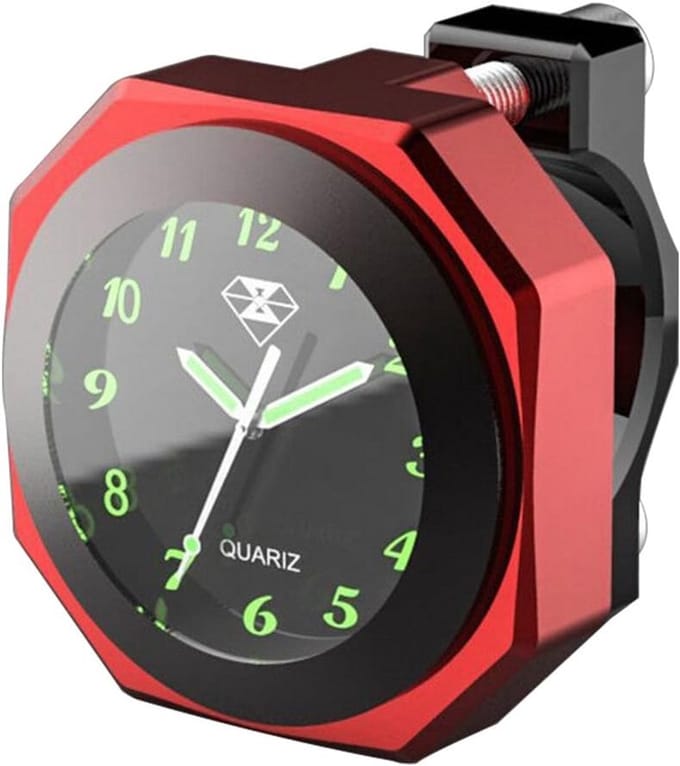 Waterdicht Motorhorloge 22mm & 28mm - RVS Wijzerplaat voor Cabrio Motorfiets