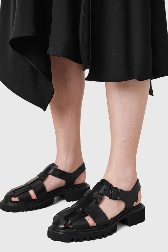 AllSaints Tess Sandal Black Taglia: 38 | Infradito Outlet | Donna | Nero