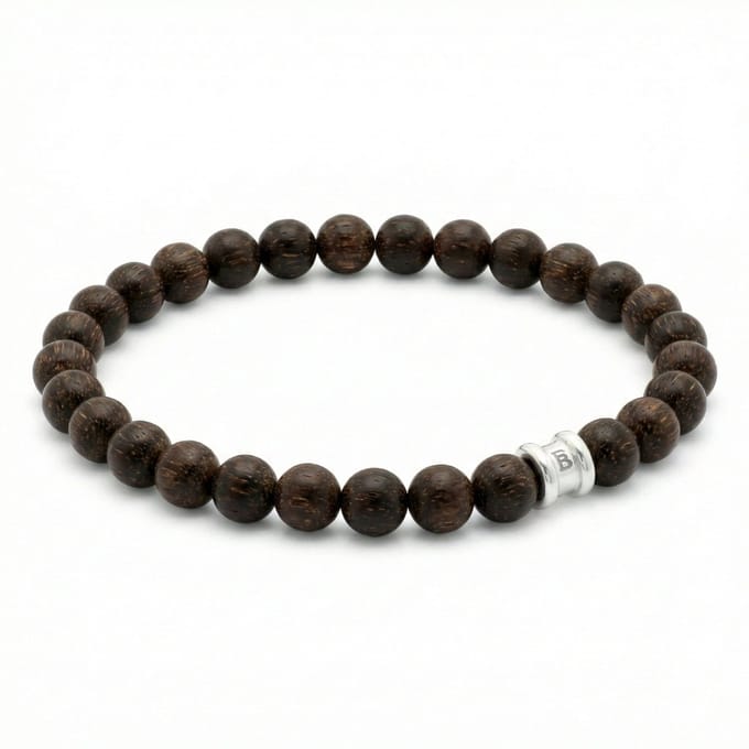STEEL & BARNETT - Kralenarmband Heren - Essential - Matte Bronziet - Maat L