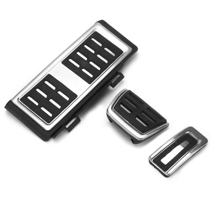 Auto Gaspedaal Rem Koppeling Voetsteun Antislip Vervanging voor Seat Leon 2014 ? 2017 LHD black