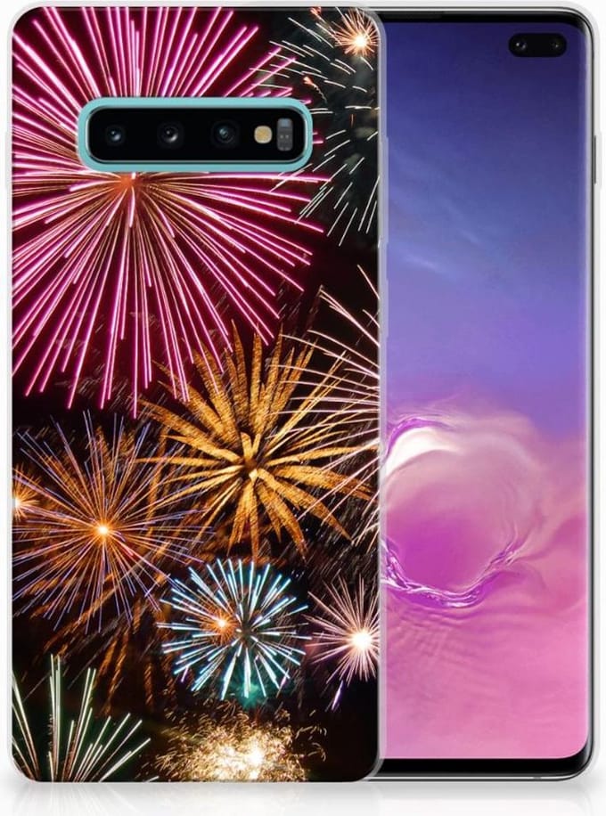 Samsung Galaxy S10 Plus Silicone Back Cover Vuurwerk