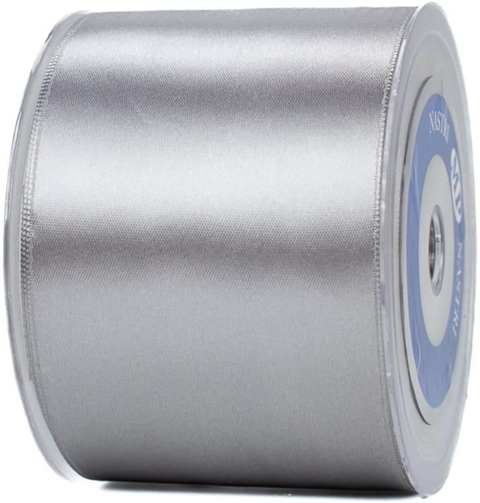 Breed openingslint van 7 cm x 25 meter zilver - lint voor opening