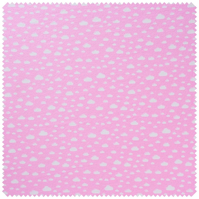 Jersey stof "Clouds" - Roze