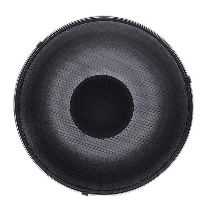 16  Fotostudio Beauty Dish Softbox Diffuser Honingraatraster Bowens Mount 14.5 * 41 * 41cm / 5.7 * zwart