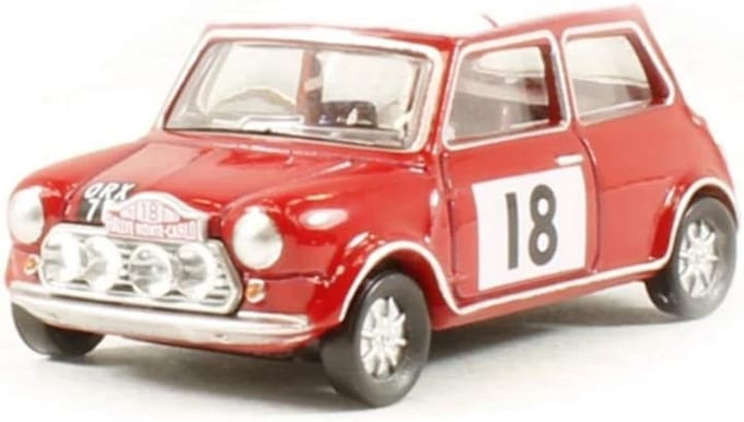 Mini Cooper Model - Klassieke Auto - Modelbouw Project - 1:76 Schaal - OO Gauge - Blauw