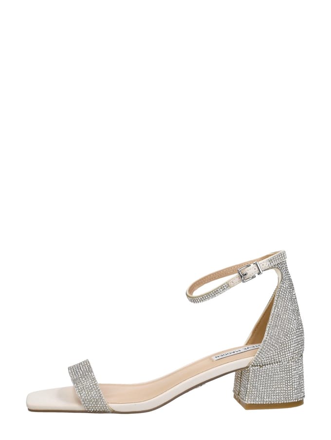 Steve Madden Gena-R Sandalen Hak - zilver - Maat 41