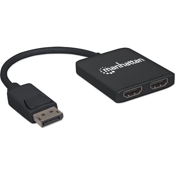 Manhattan 152716 DisplayPort-splitter – 2 poorten – 3810 x 2160 Pixel
