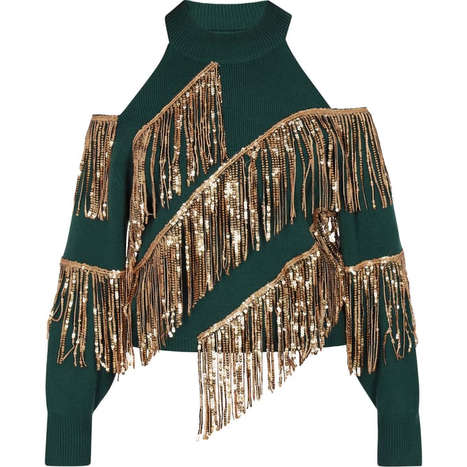Faina Jumper Dames donkergroen