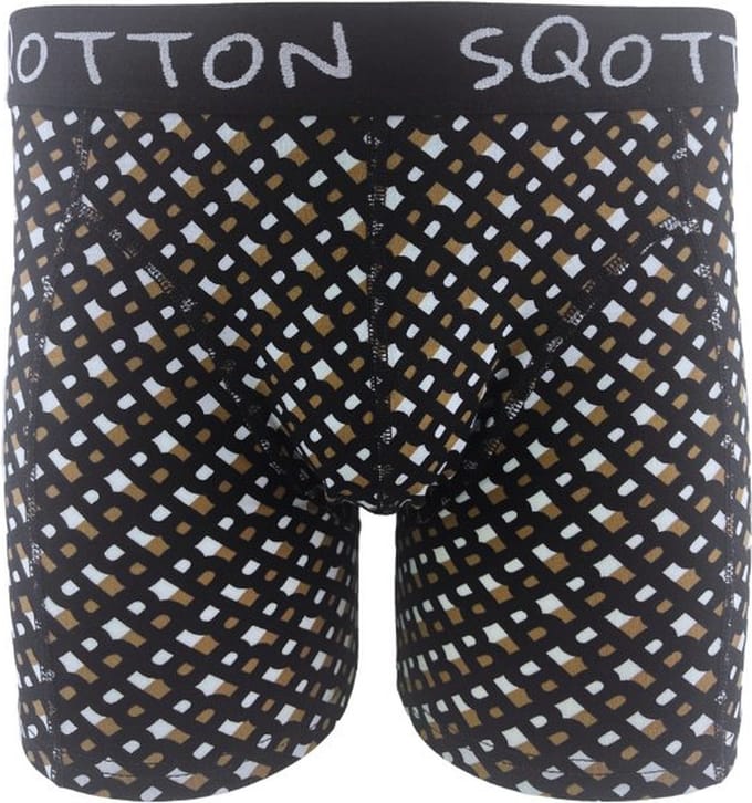 Boxershort - SQOTTON® - B-Style  - Zwart - Maat L