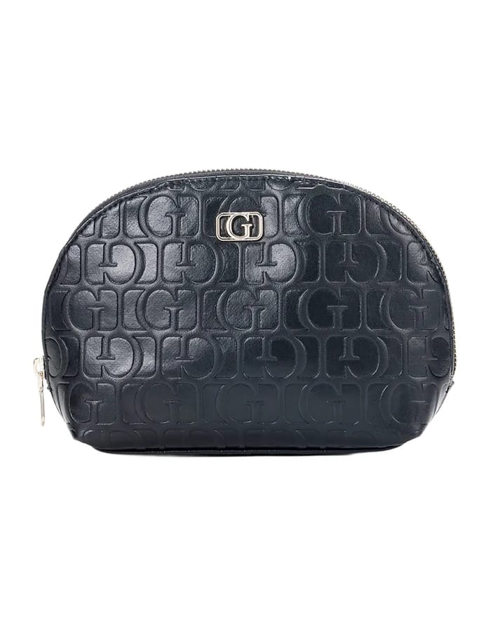 GUESS Toilettas Television Dome Zip Bag Black Zwart
