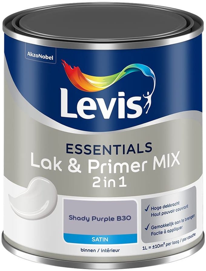 Levis - Essentials Lak & Primer Mix - Shady Purple B30 - Mengverf - 1 L