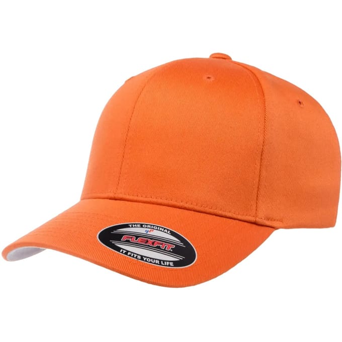 Flexfit Wollige gekamde muts (Oranje)