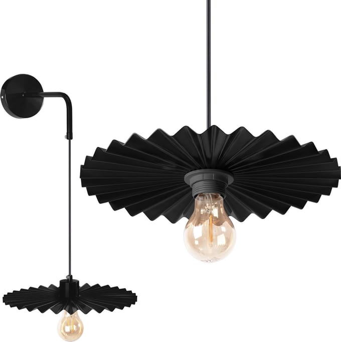 Toolight App1355-1W Wandlamp Zwart 21,5X30X5Cm