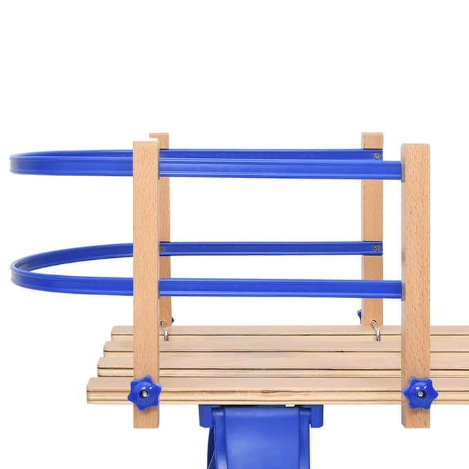 vidaXL - Rugleuning - voor - slee - multiplex - blauw