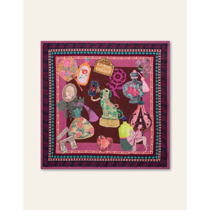 Oilily Apheria Sjaal- maatOne size Hot Chocolate