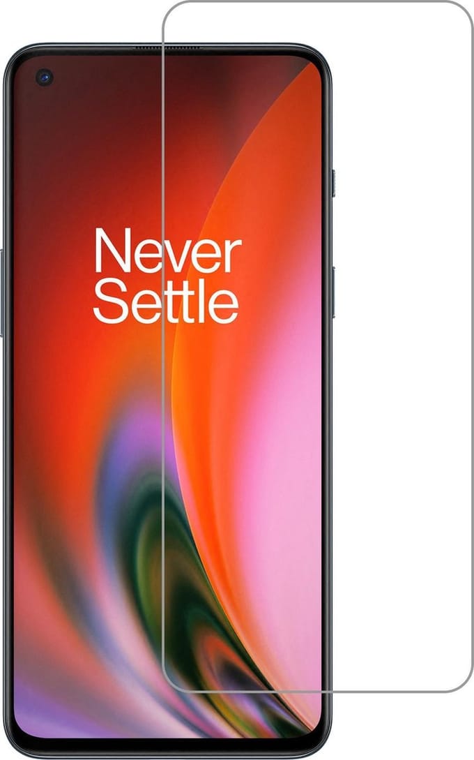 Screenprotector - Geschikt voor OnePlus Nord 2 - Extra Sterk - Beschermglas - Gehard Glas - Tempered Glass - Screen Protector