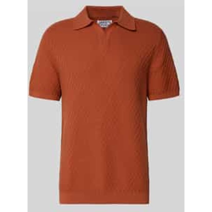 Poloshirt met polokraag en V-hals