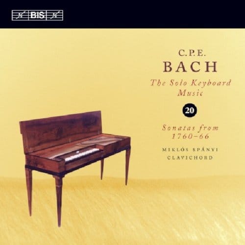 Miklós Spányi - C.P.E. Bach: Solo Keyboard Music, Volume 20 (CD)