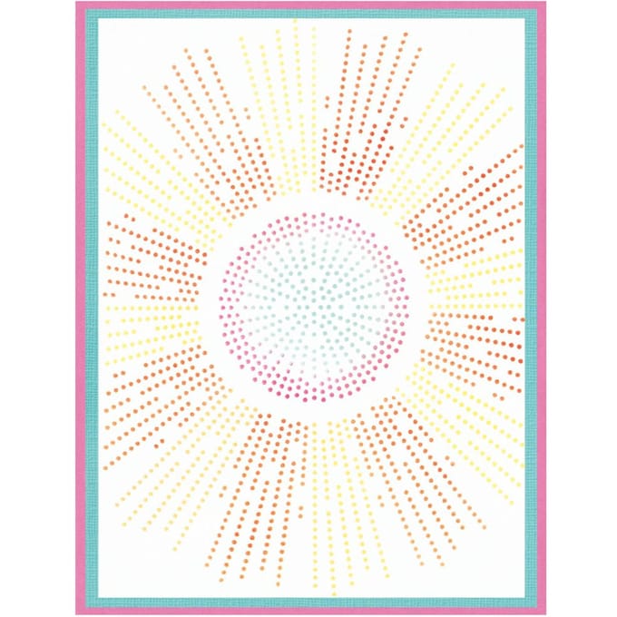 Sizzix A6 Stencil "Cosmopolitan - Shine Bright by Stacey Park"