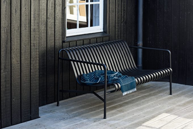 HAY - Palissade Lounge sofa - antraciet - zwart