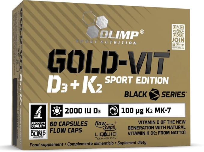 Gold-Vit D3+K2 2000IU - 60 caps