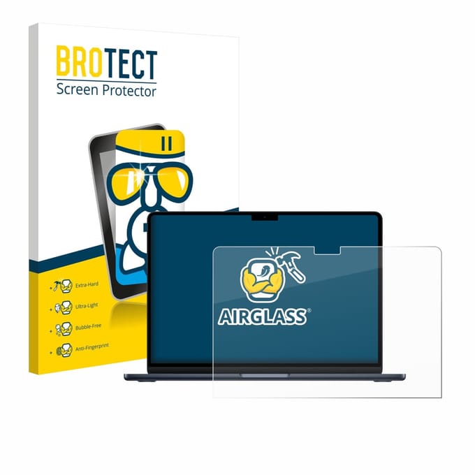 Screenprotector voor Apple MacBook Air 13" M5 2026 Beschermglas transparant