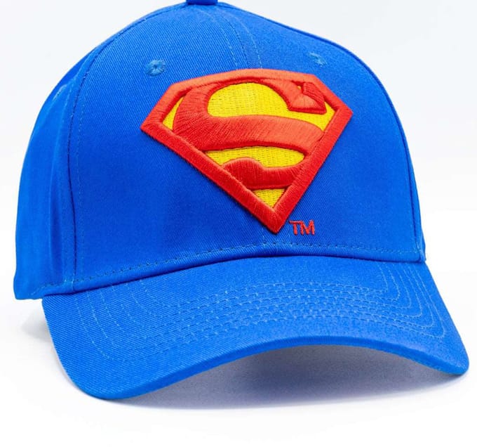 DC Comics - Superman Logo - Baseball Pet - Blauw