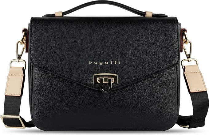 bugatti Schoudertas Ella Classic Bag Black Zwart