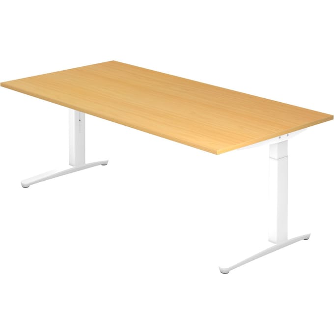 XTRA XB 2E WW | Bureau - Beuken 200 x 100 Tafelhoogte I In hoogte verstelbaar