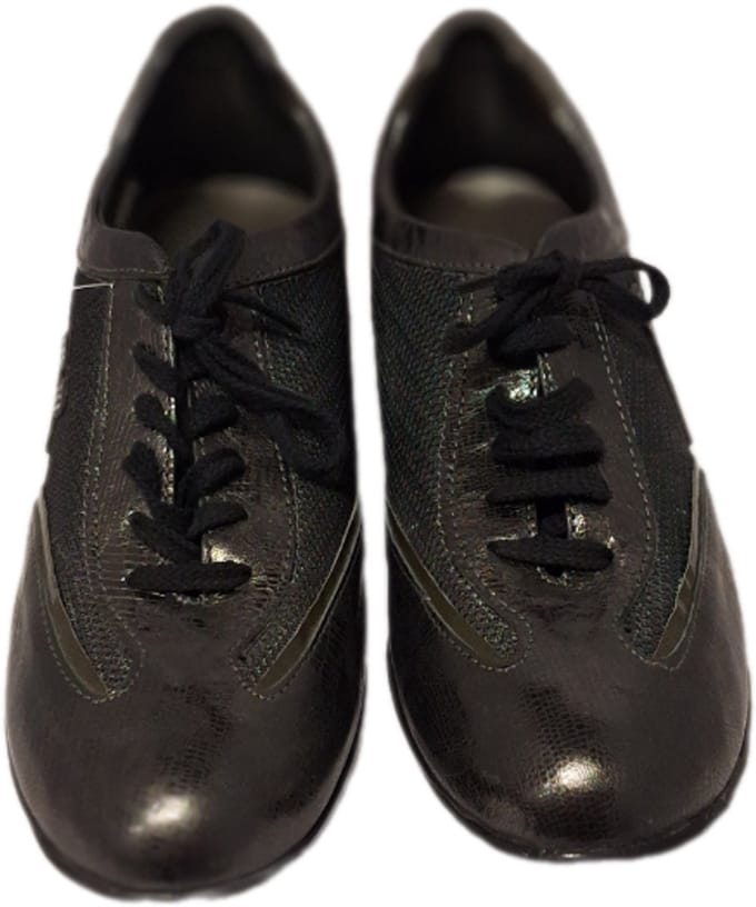 HORNET by Botticelli-LUXE SNEAKER -LEER&MESH-ANTRACITE-41