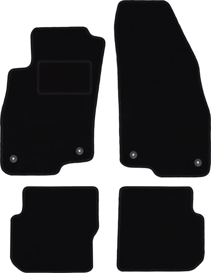 Zwarte veloursmatten voor: Alfa Romeo Mito hatchback (2008-2019)