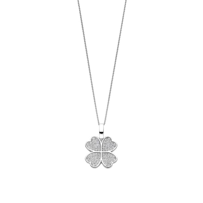 TI SENTO Dames Hanger - 925 zilver - Zirconia wit - 6856ZI