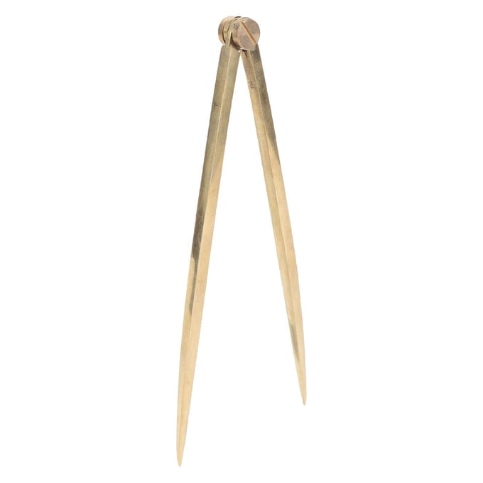 Compas droit de navigation 170 mm IMPA371012 Mesure précise Compas nautique en laiton Diviseur Pour Yachts beige
