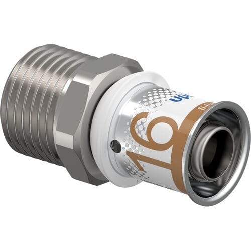 Uponor S-Press Plus puntstuk - 16 mm pers x 15 mm klem